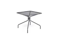 Arredo Giardino Tavolo cambi 90x90 grigio antico con 4 poltroncine ronda  emu Emu OFFERTA OUTLET