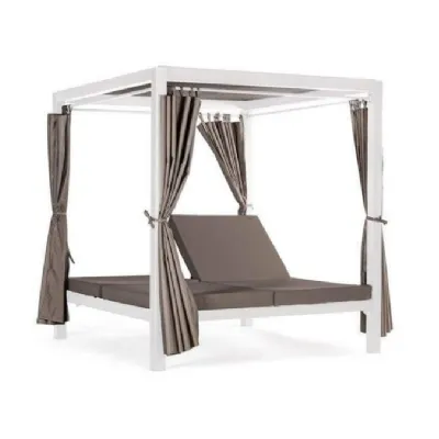 Arredo Giardino Gazebo letto timbuktu bianco Outlet etnico OFFERTA OUTLET