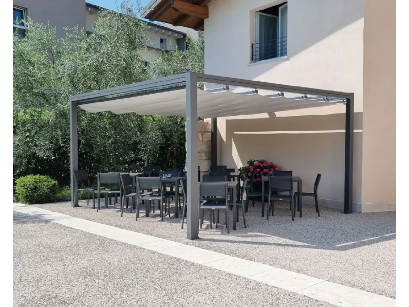 Arredo Giardino Gazebo onda 120 misura 300x300 cm Giulio barbieri a prezzo ribassato