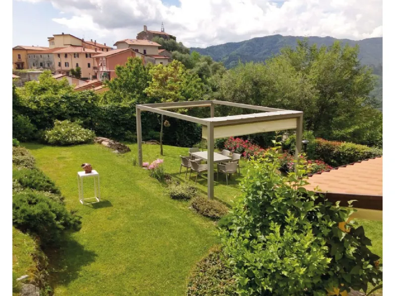 Arredo Giardino Gazebo onda 120 misura 300x300 cm Giulio barbieri a prezzo ribassato