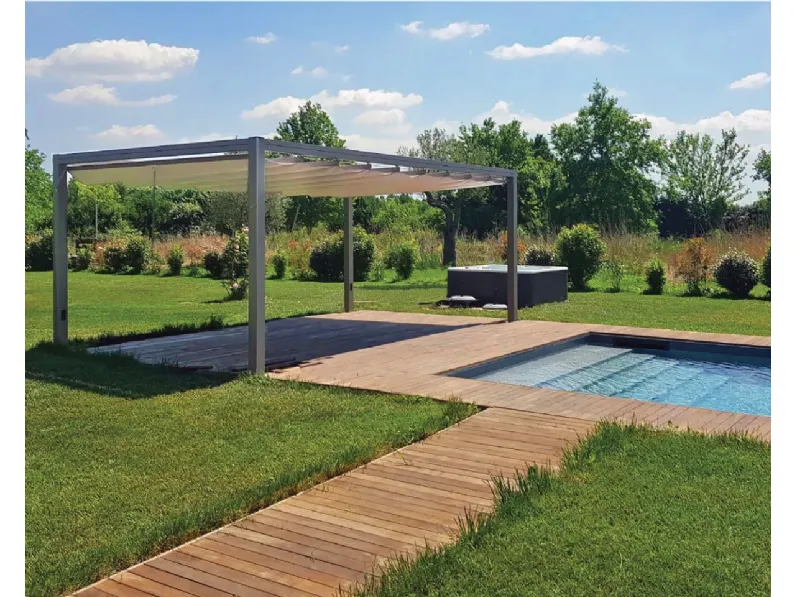 Arredo Giardino Gazebo onda 120 misura 300x300 cm Giulio barbieri a prezzo ribassato