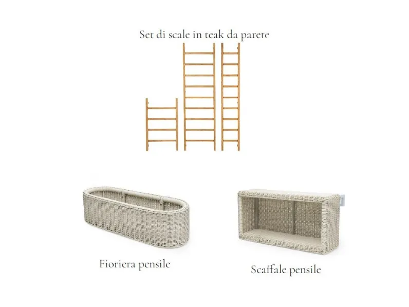 Arredo Giardino verticale teak  Md work a prezzo scontato