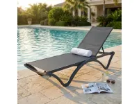 Arredo giardino Lettino acapulco antracite cosma Cosma outdoor living a prezzo scontato