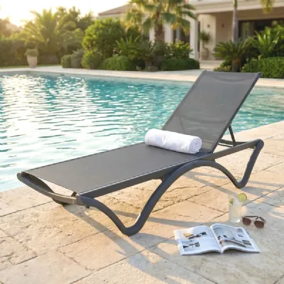 Arredo giardino Lettino acapulco antracite cosma Cosma outdoor living a prezzo ribassato