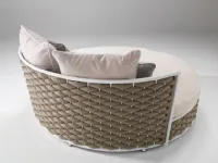 Md work Letto rotondo per esterno completo di materasso e cuscineria : arredo giardino a prezzi convenienti