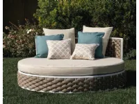 Md work Letto rotondo per esterno completo di materasso e cuscineria : arredo giardino a prezzi convenienti