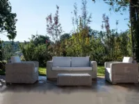 Mobile giardino modello Divano in  polyrattan marca rehau  di Md work IN OFFERTA