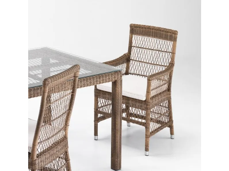 Arredo giardino Md work Sedia cortina intreccio a manomarca rehau di altissima qualità  A PREZZI OUTLET