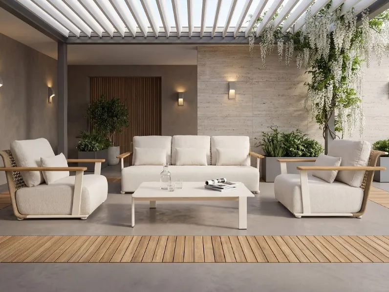 Arredo giardino Md work Set luxury teak mod portofino a prezzo scontato