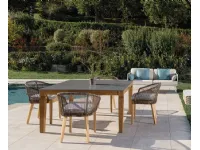 Offerta: Tavolo Giardino Quadrato in Teak Ceramica Md Work