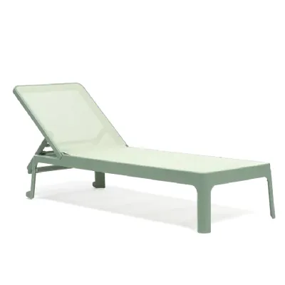 Arredo giardino Nardi Lettino plano menta telo mandorla con un ribasso esclusivo