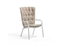 Poltrona dondolo folio rocking antracite con cuscino colore lino Arredo Giardino Nardi IN OFFERTA