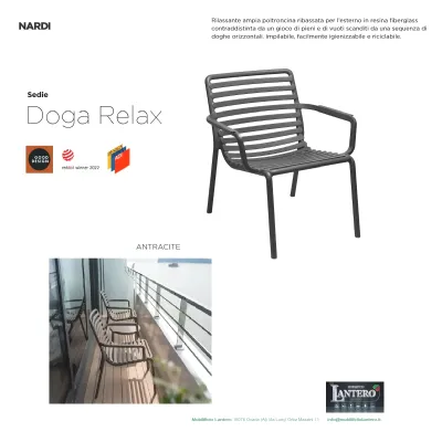 Arredo giardino  poltrone dogarelax Nardi a prezzo scontato