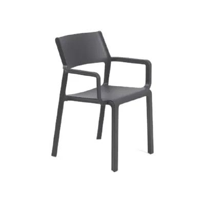 Arredo Giardino Nardi Sedia trill armchair antracite con braccioli A PREZZI OUTLET