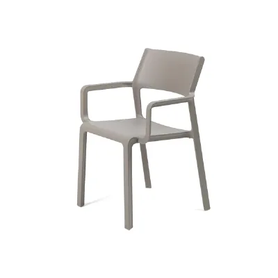Mobile giardino Sedia trill armchair tortora on braccioli  di Nardi con forte sconto