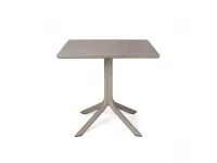 Arredo Giardino Nardi Tavolo clip 80x80 tortora - nardi A PREZZI OUTLET