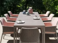 Arredo Giardino Nardi Tavolo rio 210 e 8 sedie net relax A PREZZI OUTLET