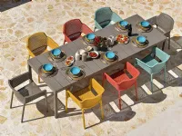 Arredo Giardino Nardi Tavolo rio 210 ext con poltrone net arcobaleno A PREZZI OUTLET