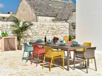 Arredo Giardino Nardi Tavolo rio 210 ext con poltrone net arcobaleno A PREZZI OUTLET
