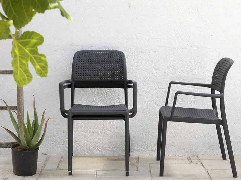 Arredo Giardino Nardi Tavolo step 60cm con 2  bora antracite a prezzo scontato