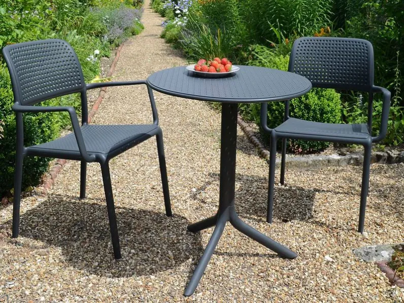 Arredo Giardino Nardi Tavolo step 60cm con 2  bora antracite a prezzo scontato