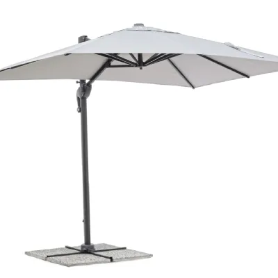 Arredo giardino Ombrellone ines 3�4 grigio chiaro Bizzotto OFFERTA OUTLET - 20%