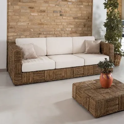 Arredo Giardino: Divano Abaca, Block Banano Naturale. Outlet Etnico.