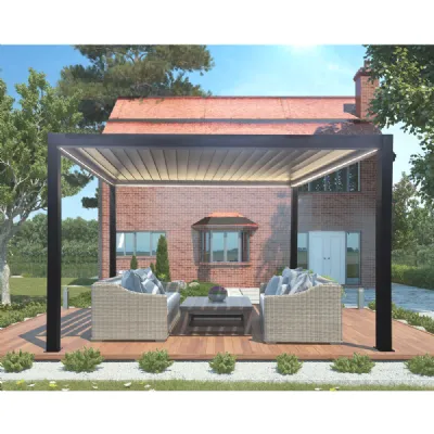 Mobile giardino Pergola bioclimatica motorizzata led 34 di Outlet etnico a prezzi convenienti
