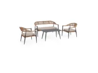 Set4 salotto jandia Outlet etnico: arredo giardino a prezzo Outlet