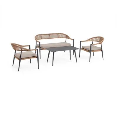 Set4 salotto jandia Outlet etnico: arredo giardino a prezzo Outlet
