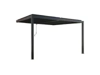 Pergola bioclimatica 3x4 antracite/bianca. Outlet etnico: Arredo Giardino in Offerta.