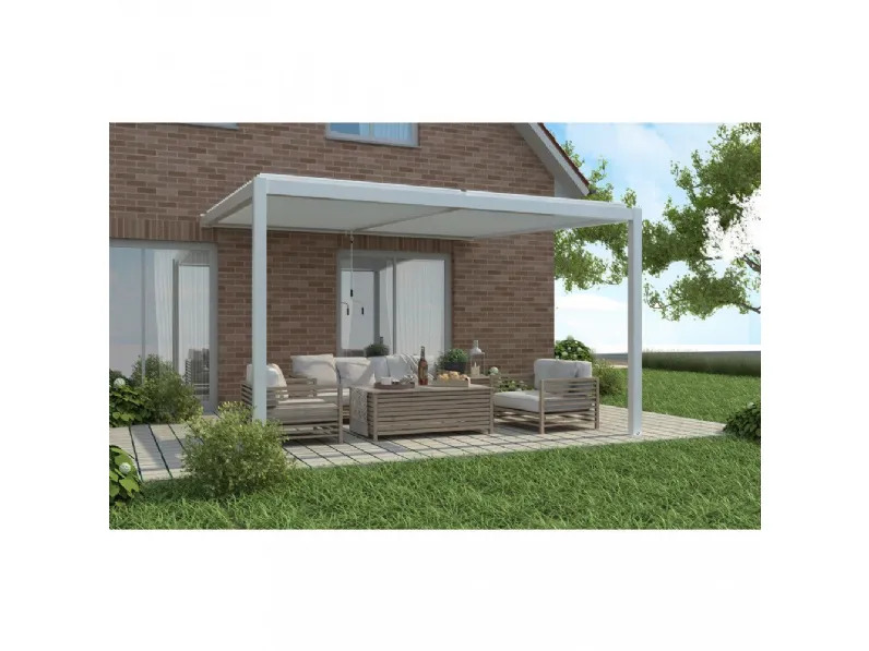 Pergola bioclimatica 3x4 antracite/bianca. Outlet etnico: Arredo Giardino in Offerta.