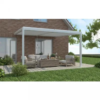 Pergola bioclimatica 3x4 antracite/bianca. Outlet etnico: Arredo Giardino in Offerta.