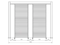 Arredo giardino Outlet etnico Pergola ocean 3.66 bizzotto con uno sconto esclusivo