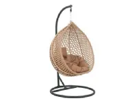 Arredo Giardino Poltrona sospesa minorca grigio/naturale Outlet etnico OFFERTA OUTLET