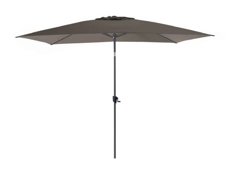 Arredo Giardino Ombrellone dritto in alluminio 3 x 2 m telo taupe Proloisirs a prezzo scontato