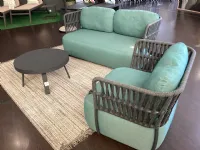 Mobile giardino modello Salottino da esterno verde di Bizzotto IN OFFERTA
