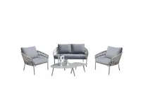 Arredo giardino Salotto gardenia 4 posti antracite cosma Cosma outdoor living a prezzo ribassato