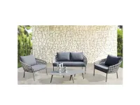Arredo Giardino Outlet etnico Salotto hampton 2 posti con cuscini con un ribasso esclusivo