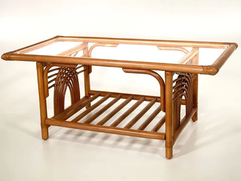 Arredo Giardino Salotto leonardo rattan miele - Bortoli OFFERTA OUTLET