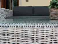 Arredo Giardino Salotto maldive rattan naturale Outlet etnico a prezzo scontato