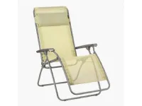 Arredo Giardino Sdraio lafuma poltrona relax r clip batyline iso etamine giallo chiaro Collezione esclusiva OFFERTA OUTLET