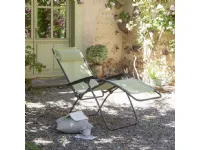 Arredo Giardino Sdraio lafuma poltrona relax r clip batyline iso etamine giallo chiaro Collezione esclusiva OFFERTA OUTLET