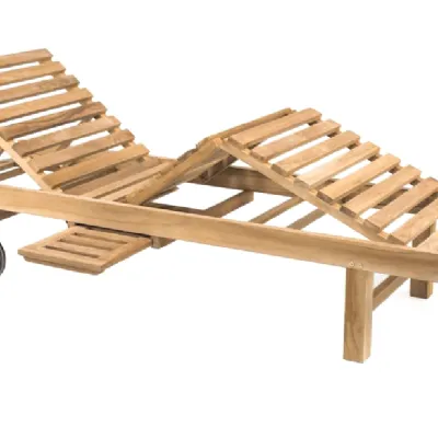 Arredo giardino Md work Sdraio vero teak naturale  A PREZZI OUTLET