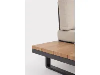 Arredo Giardino Outlet etnico Set salotto angolare zelmar antracite a prezzo scontato