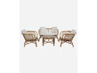 Arredo giardino Outlet etnico Set salotto belize rattan A PREZZI OUTLET
