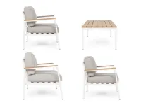 Arredo Giardino Set salotto belmar bianco o antracite  Outlet etnico a prezzo ribassato