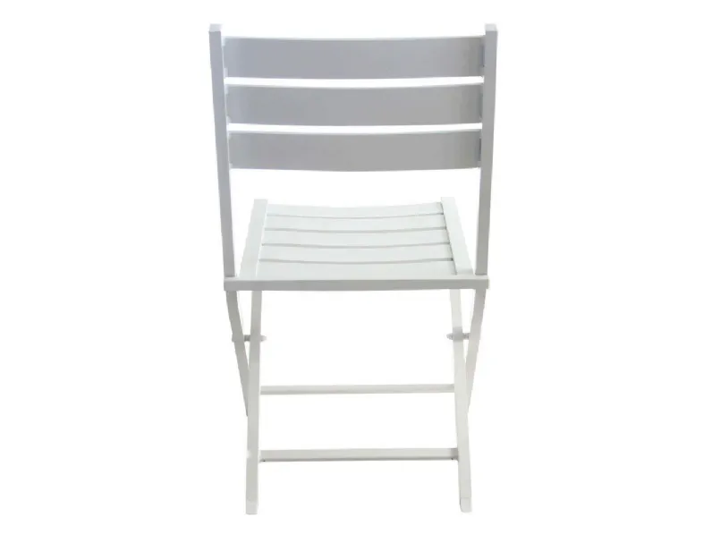 Arredo Giardino Set tavolo pieghevole alabama 130 x 77 con 4 sedie alabama bianco Cosma outdoor living OFFERTA OUTLET