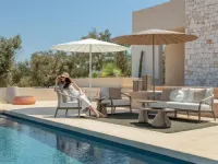 Arredo giardino Talenti Ombrellone ermes con pouf a prezzo ribassato