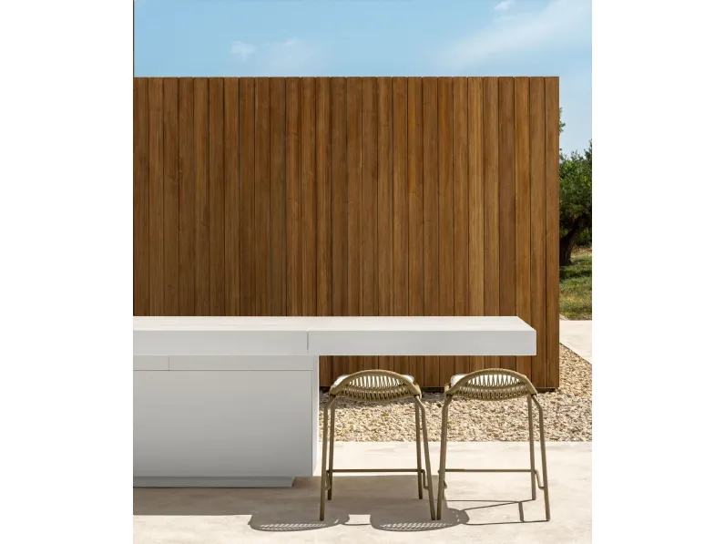 Arredo Giardino Talenti Tikal bianca penisola 3 moduli  con un ribasso esclusivo